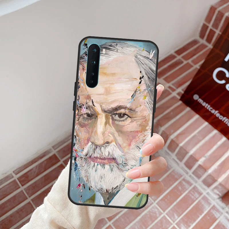 Sigmund Freud founder of psychoanalysis Case For Oneplus 10T 10R 9R 8T 8 9 10 Pro Cover For Oneplus Nord 2 2T N10 N20 N100 N200