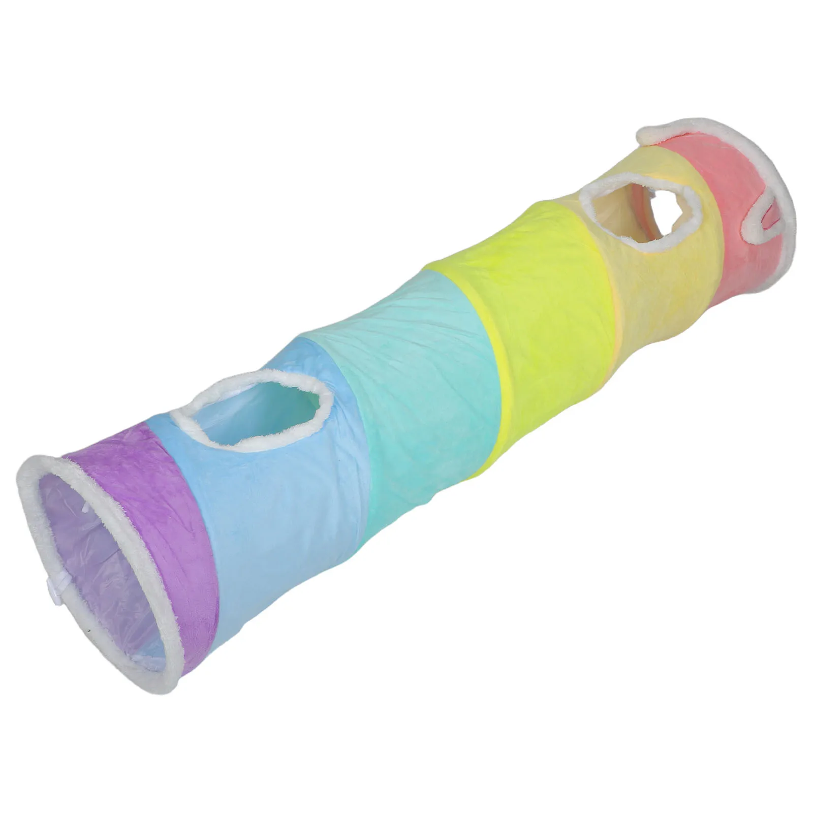 

Cat Tube Tunnel 120 Cm Crinkle Foldable Interactive Indoor Play Exercise for Pets Cat Tunnels Pet Tunnel for Small Animals