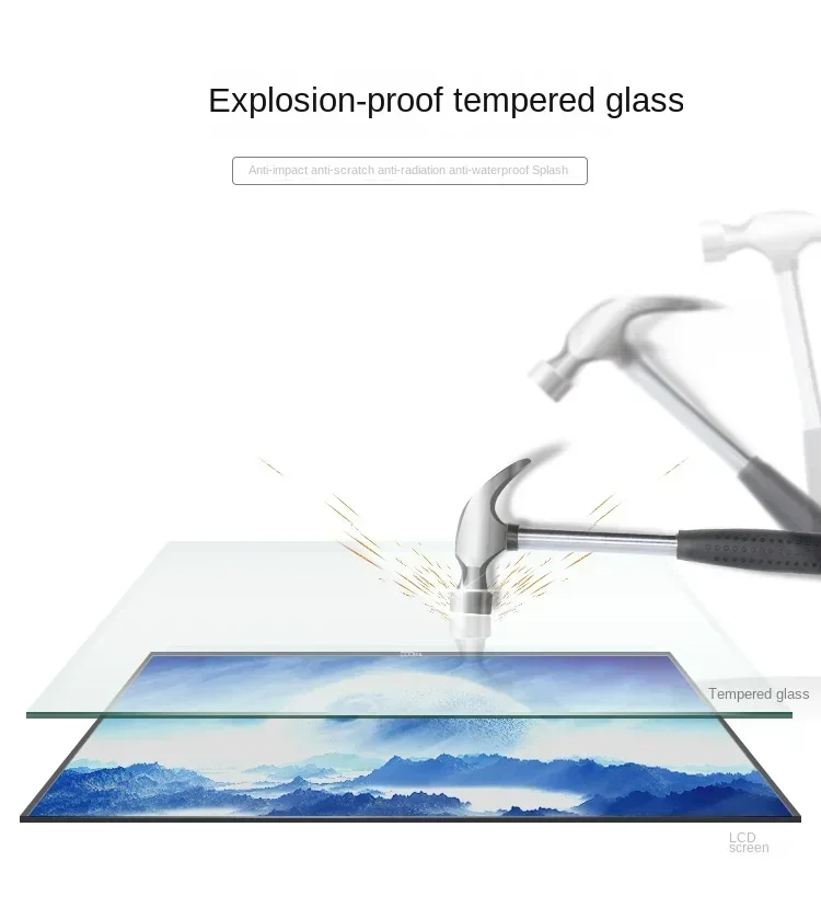 Fotografia 4: Voz à prova de explosão 4K 100 polegadas 120 polegadas TV LCD 85 polegadas 65 polegadas 60 polegadas 55 polegadas 75 polegadas 80- polegadas TV colorida elétrica plana