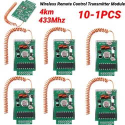 10-1PCS RF 433Mhz Transmitter Module Kit for Arduino ARM LAUNCH DC 9V RF 433Mhz Wireless Remote Control Transmitter Module Kit