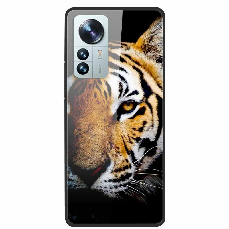 حافظة لهاتف Redmi Note 12S من الزجاج المقسى غطاء خلفي صلب لهاتف Xiaomi Redmi Note 12 Note 12 Pro 4G 5G حافظات هاتف Note12S 12 S 12Pro