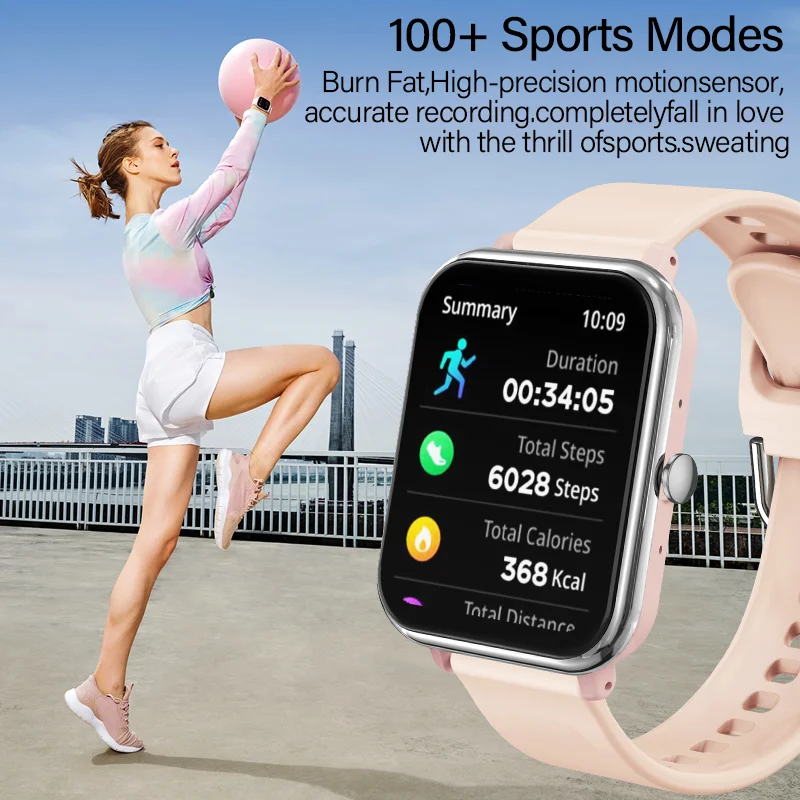 KESHUYOU 2025 Smart Watch Ladies Gift Calorie Tracker Waterproof Pedometer Message Bluetooth Call Sedentary Reminder Smart Watch