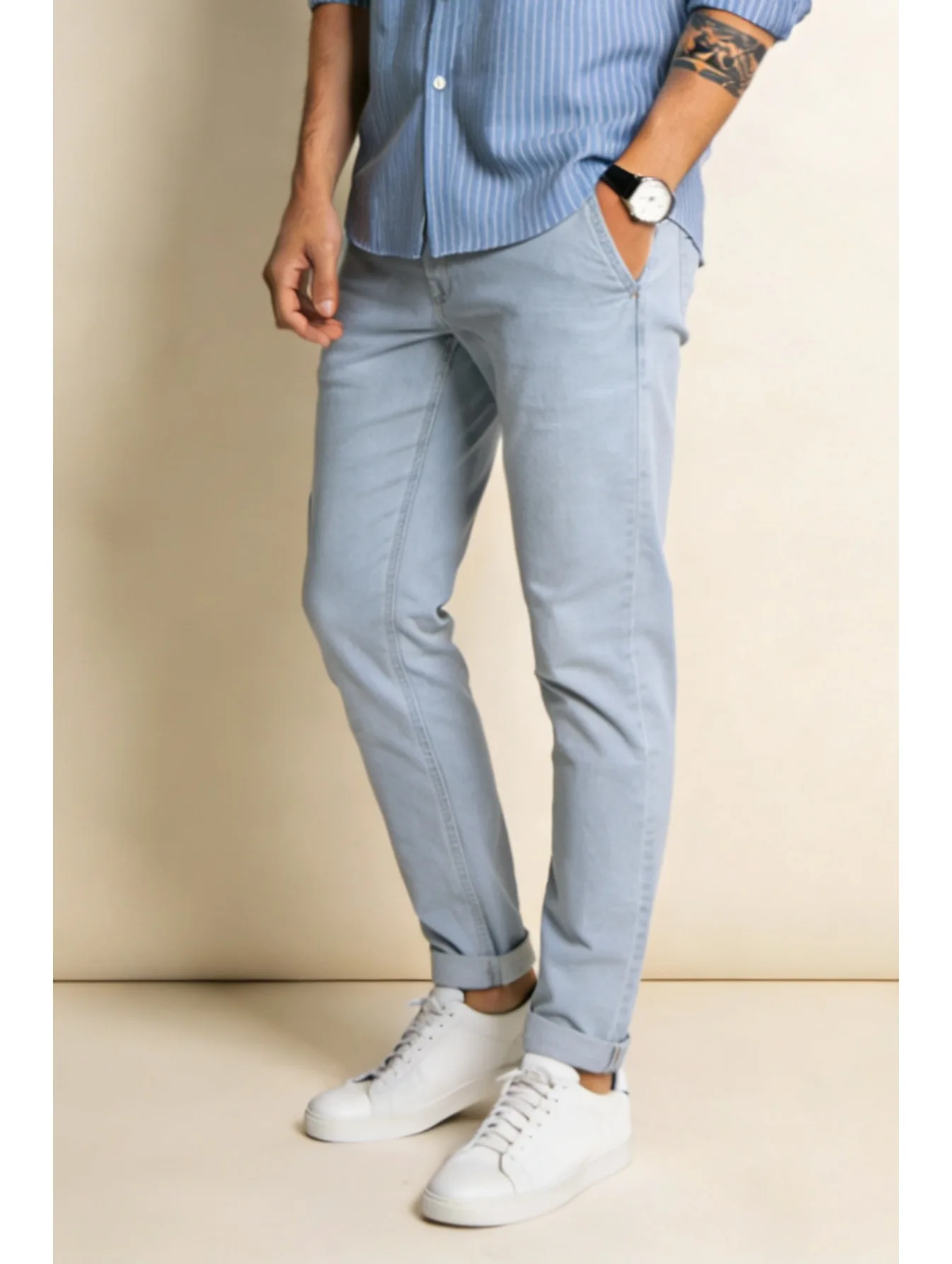 

1pc Perfect Gift Men's Stretch Jeans - Slim Tapered All-Season Comfort Style