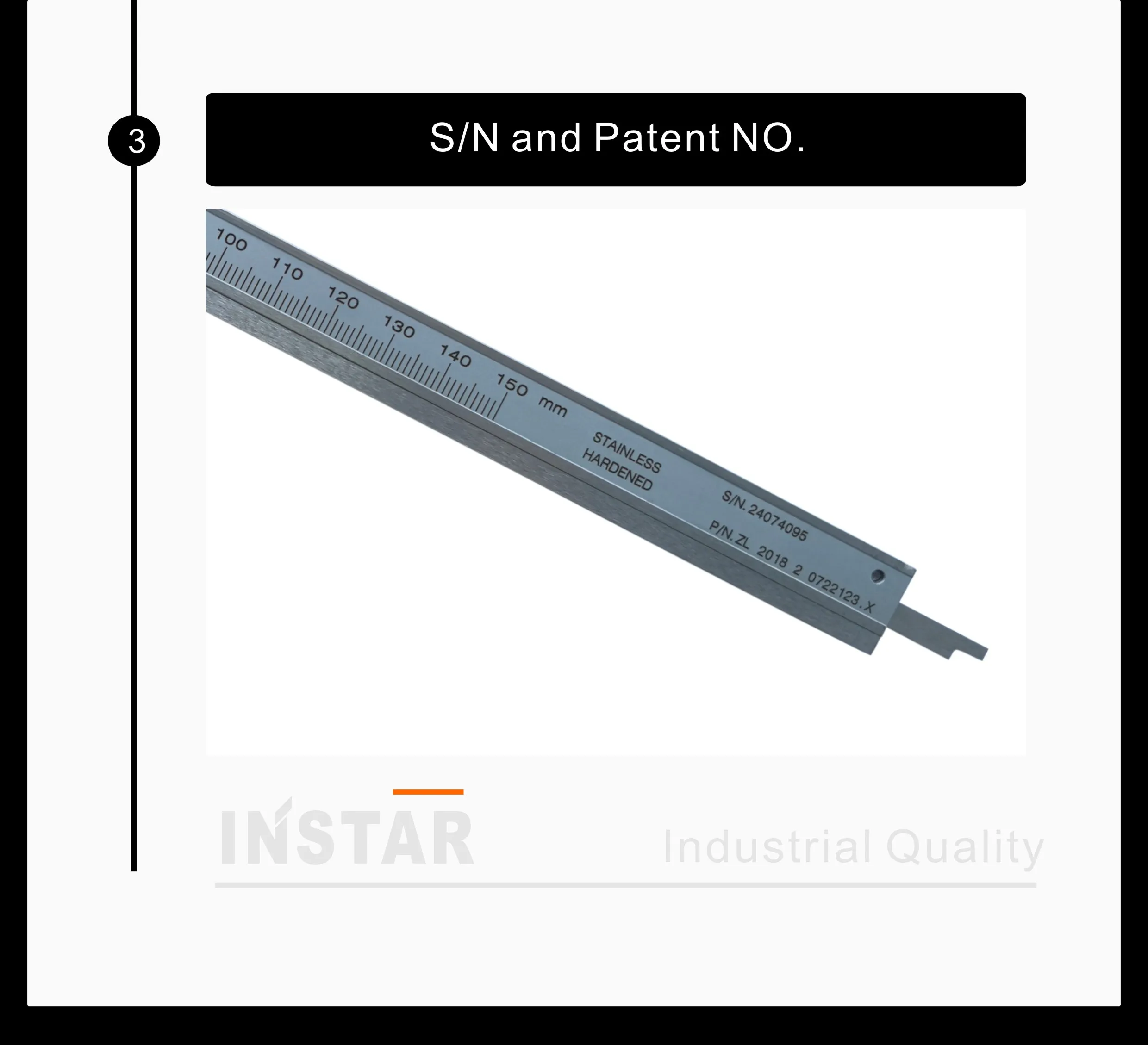 INSTAR IP65 Messschieber aus Edelstahl 0-150mm 200mm 0,01mm Bruchsicher Industriequalität 0-300mm 0,02mm – Detail 4