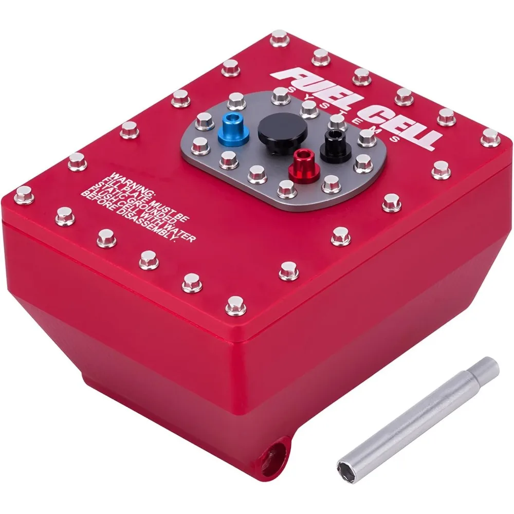 

1/10 Scale RC Capra Fuel Cell Receiver Box, Aluminum Alloy for Axial Capra 1.9UTB Trail Buggy Crawler, Upgrades (Red)