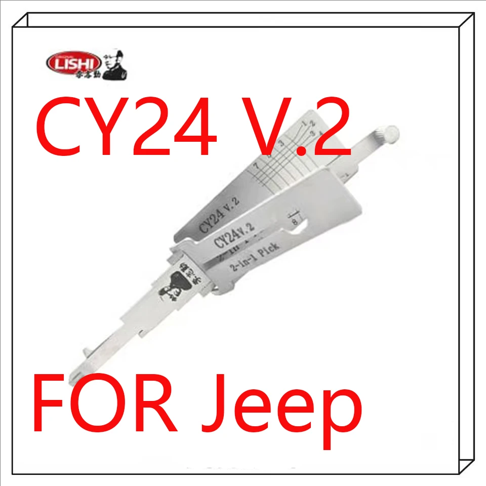 2026 NEW LISHI 2IN1 CY24 Locksmith Pick/Decoder CY24 V.2 for Chrysler Y159/Y157/CY24