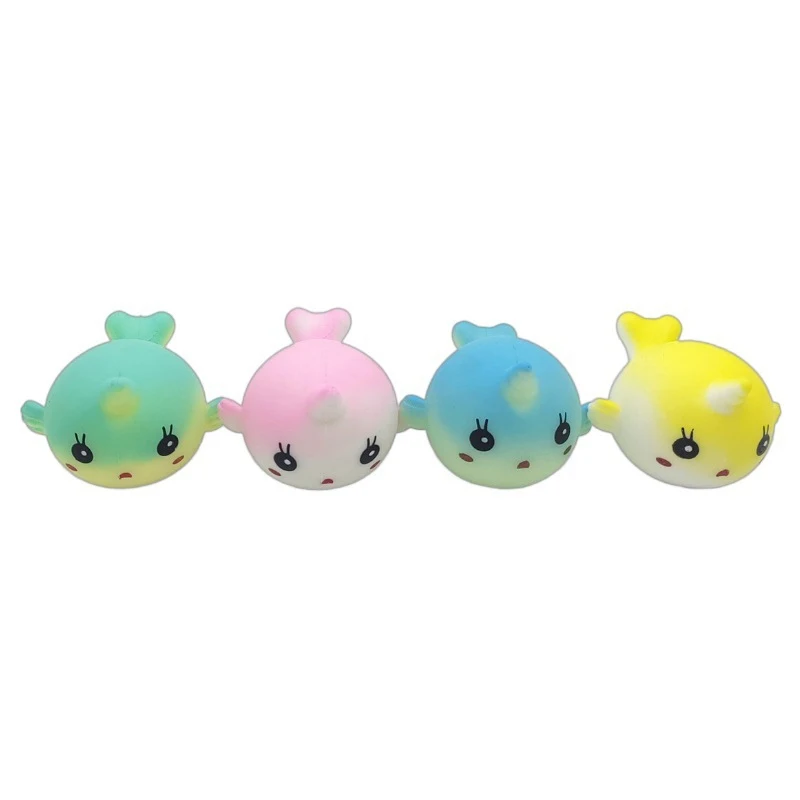 Willekeurige Style1 PC TPR Eenhoorn Walvis Stress Relief Squishy Speelgoed Fidget Speelgoed Kleine Dieren Verminderen Druk Speelgoed Zacht en Kleverig Speelgoed