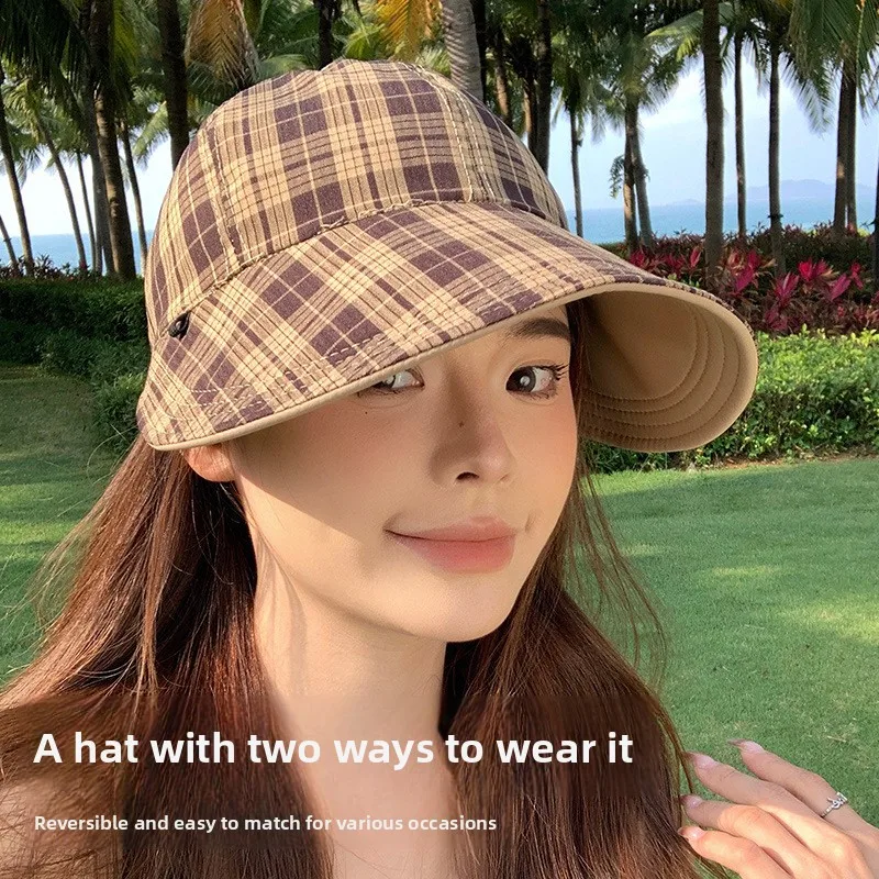 1pc Fresh Minimalist for Summer Double Sided Fisherman Hat,Outdoor Breathable and Comfortable Sun Hat for Travel,daily Commuting