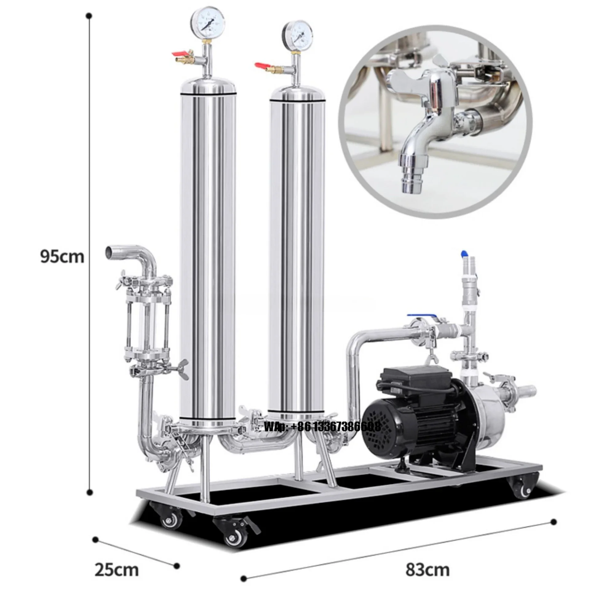 Wine Making Equipment Rose Dew Grape Brandy Machine with Wine Degree Observer Is More Convenient to Measure Wine