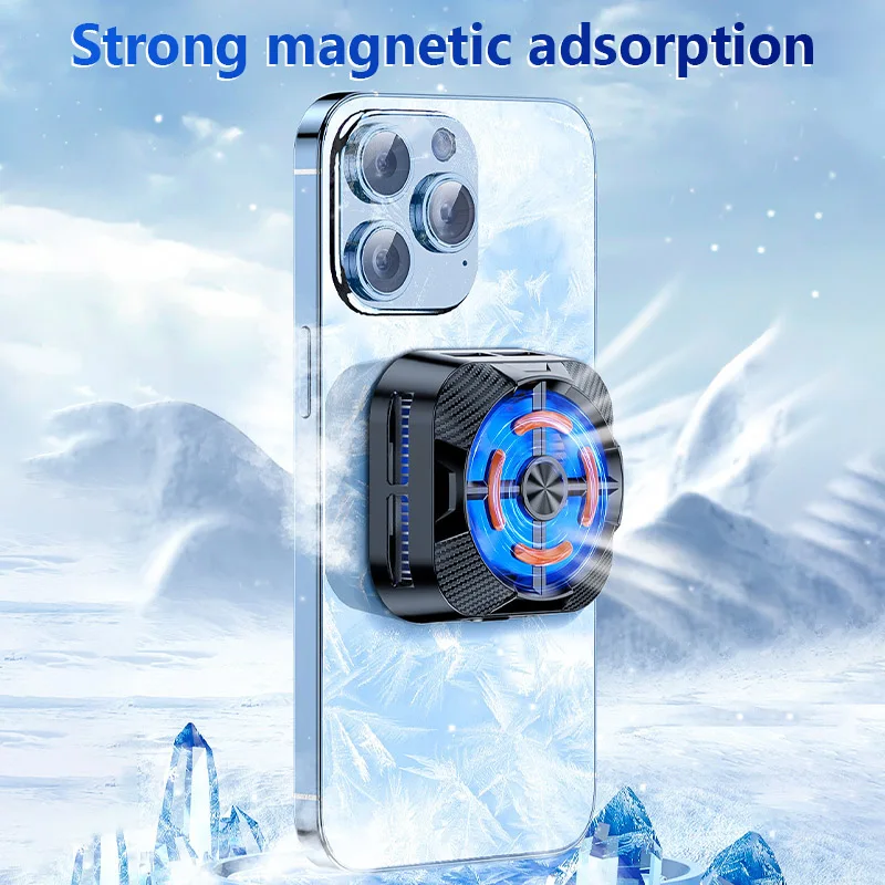 X79New Magnetic Mobile Phone Radiator for Mobile Phone Phablet Fan Semiconductor Efficient Cooler for Cellphone Gaming Heat sink