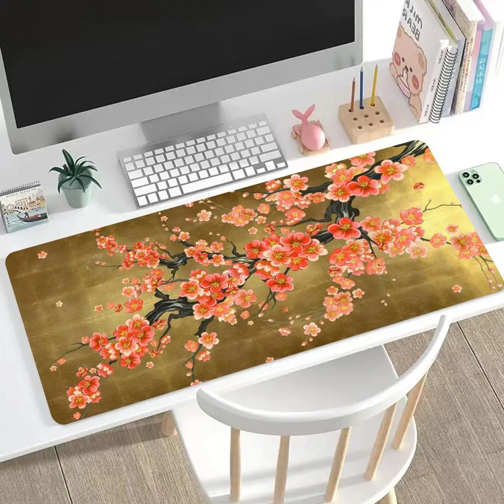 

Cherry blossoms Mouse Pad Cute HD Mousepad Pad Extended Gaming Keyboard LargeMousepad 90x40cm XXL Gamer Mousepad HYBXXC