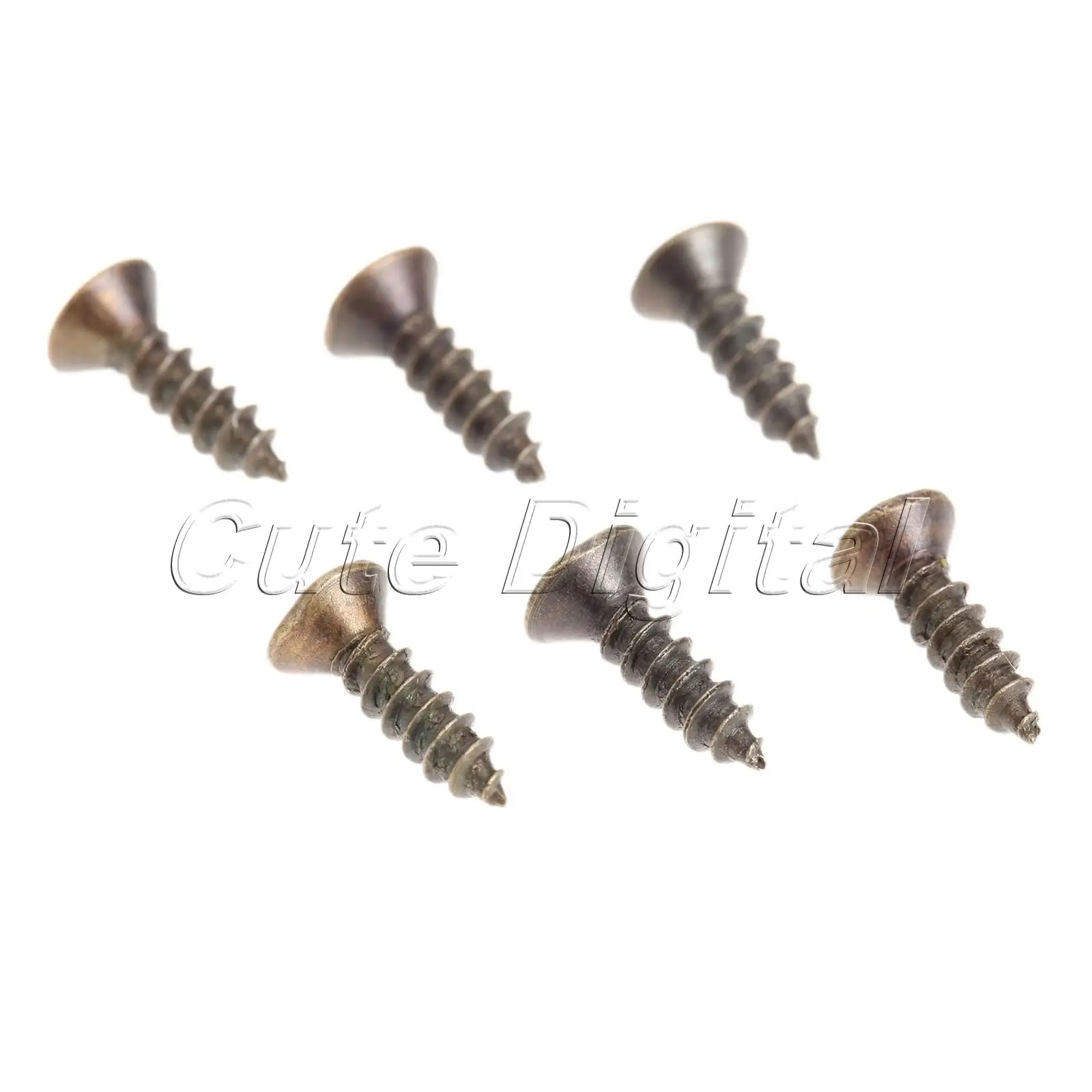 200Pcs/set M2 Phillips Plain Furniture Flat Round Countersunk Head Screws Self-Tapping Screws and Bolts Woodworking Tool M2x 6mm