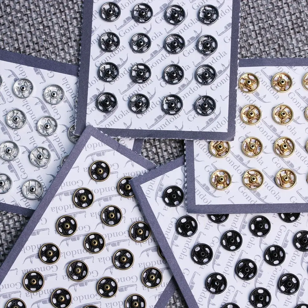 10/24pcs 5mm Craft Dollhoues Miniature Clothing Sewing Buckle Mini Buttons Metal Buckles DIY  Clothes