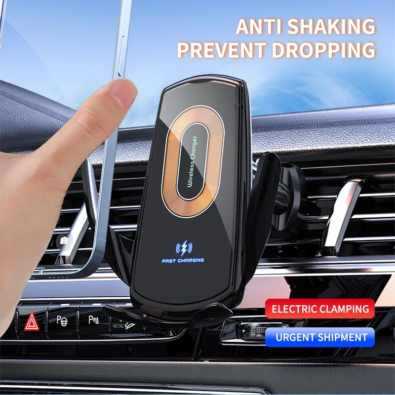 

Car Air Vent Mobile Phone Stand Universal Induction Switch Tightening Navigation Bracket 15W Wireless Magnetic Phone Holder