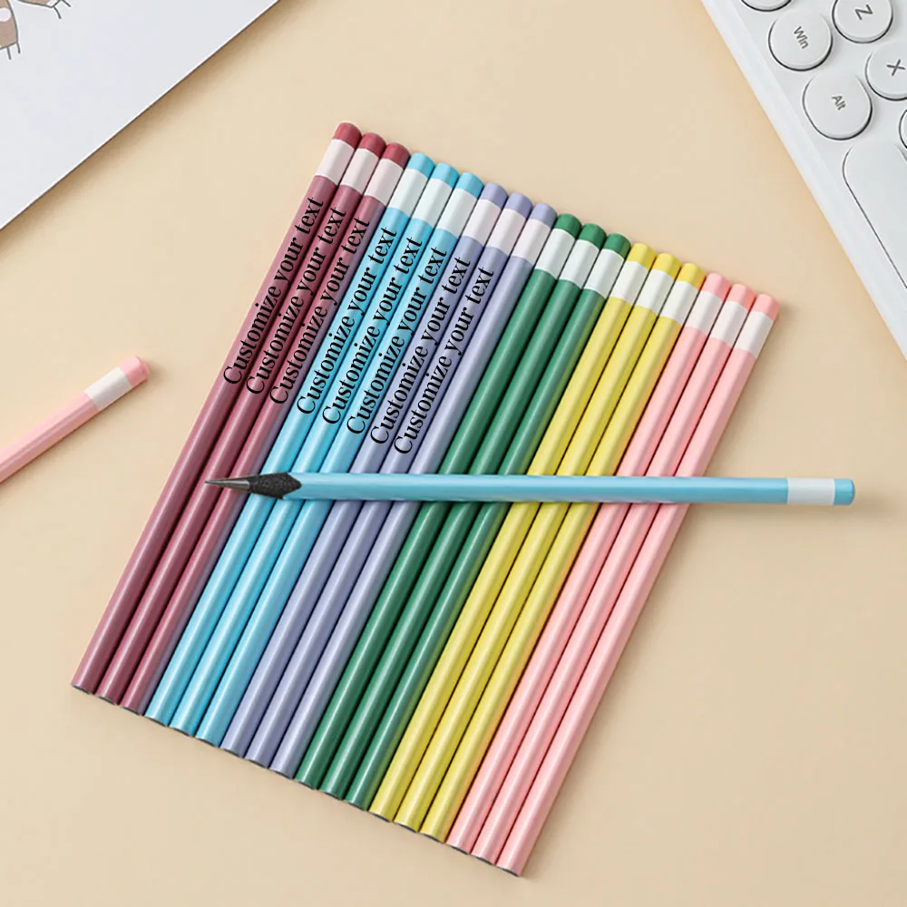 Personalized Custom Pencils, 100 Pieces of Black Wood Pencils with Thick Core and Pearlescent Anti-Bite Feature, Triangular Wooden Design, Suitable for Students and Professionals for Study and Office Use, School Pencils, Professional Writing Tools, Wooden Pencils, Professional Art Supplies