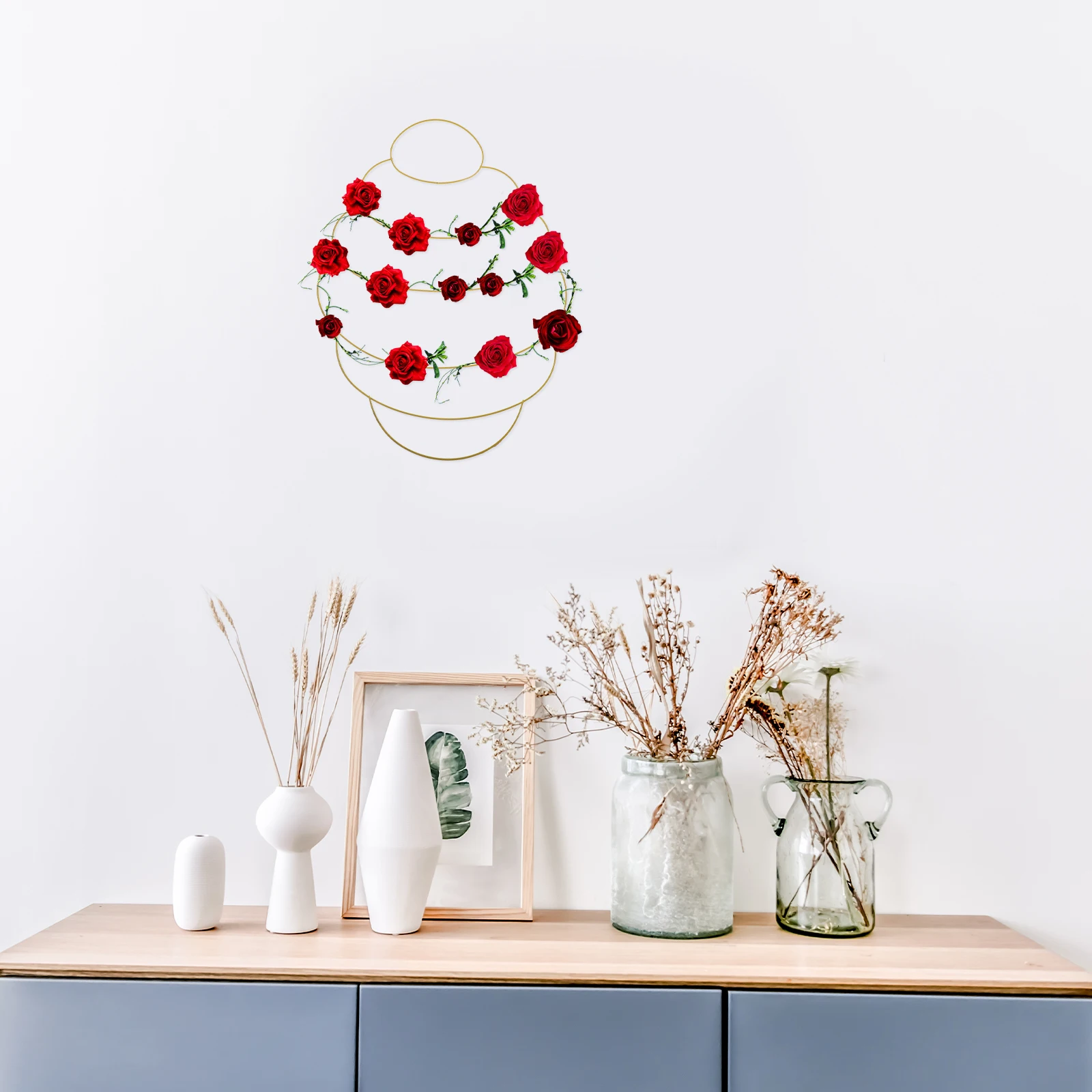 

Honeycomb Wreath Diy Supplies Ring Beehive Wire Frame Iron Easter Holiday Party Office