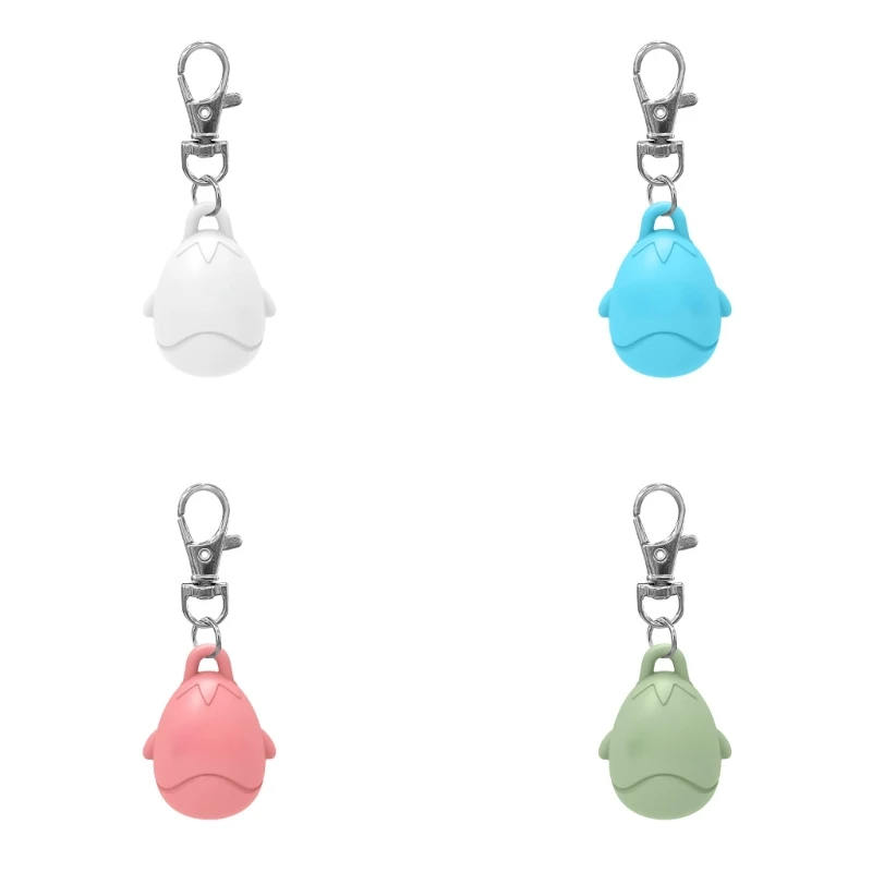 367C Colorful Lip Balm Keychain Holder Reusable Silicone Bottle Cap Cover Stylish Bag Charm For Daily Use