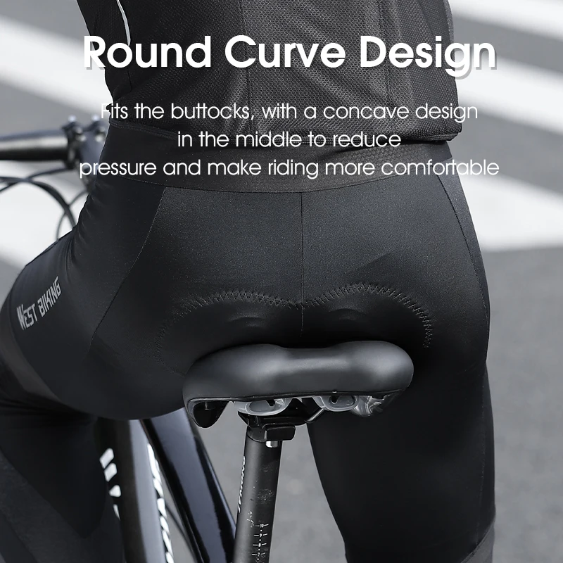 WEST BIKING Hollow Breathable Bicycle Saddle Shock Absorbing Thick Cushion Waterproof PU Leather Comfort Seat for MBT Road Bike view 6