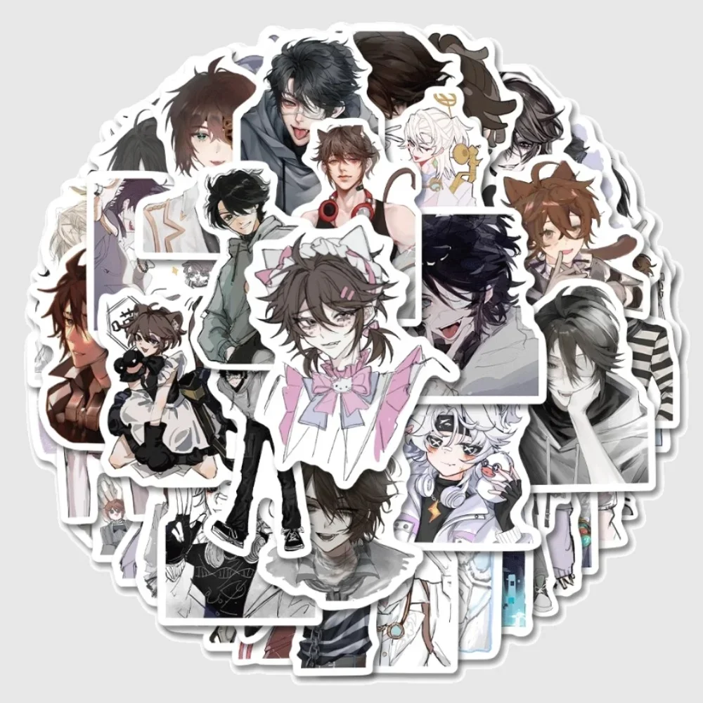 10/54 قطعة لعبة الإبداعية الهوية الخامس ملصقات مضحك شخصية سجين لوكا البلسا ملصق لاصق لامع ورائع ل DIY بها بنفسك دفتر الثلاجة الغيتار #4