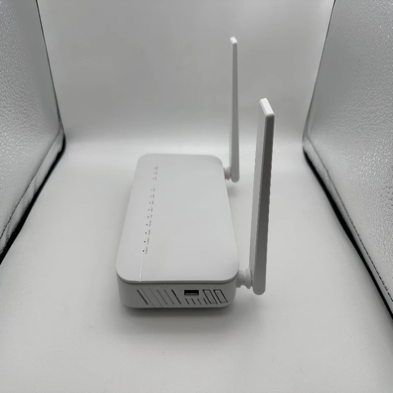 جهاز توجيه WiFi6 ONU F6610m Xpon Ont للمنزل والمكتب تردد واحد 2.4G 4GE 1TEL مودم ألياف أحادي الوضع FTTH البرامج الثابتة الإنجليزية