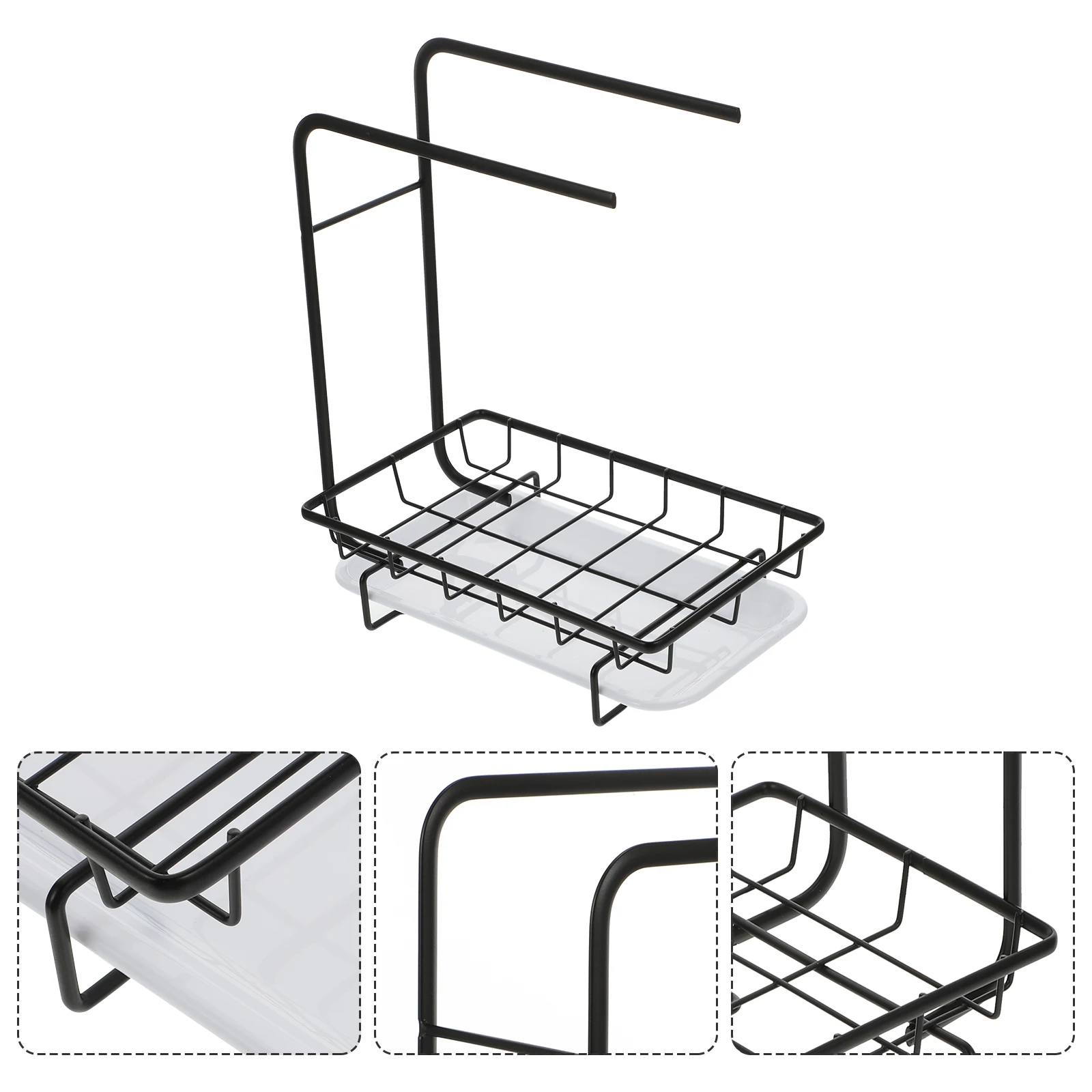 

1Pcs Sponge Rack Heavy Duty Kitchen Drain Rack Breathable Dishcloth Holder Keeps Rags Dry Sturdy Food Grade Material Storage