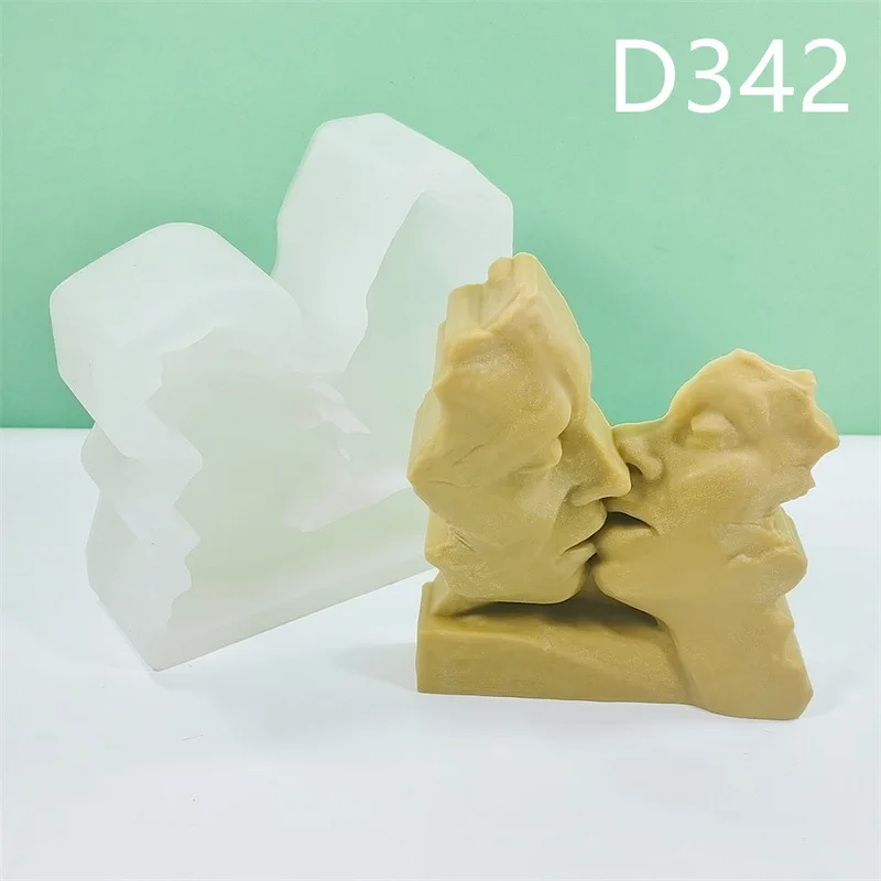 Kissing Couple Candle Silicone Mold For Festive And Romantic Decoration Gypsum form Homemade Handicraft Gift Making Kitchen Acce