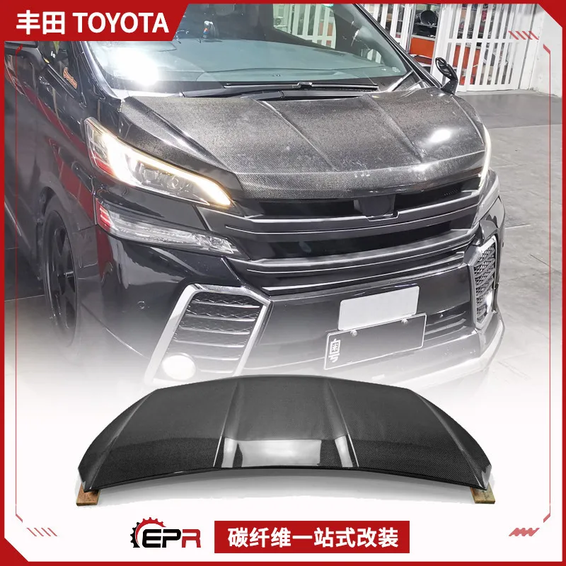

Передний капот из углеродного волокна для Toyota Vellfire AH30 KUL, головной убор двигателя