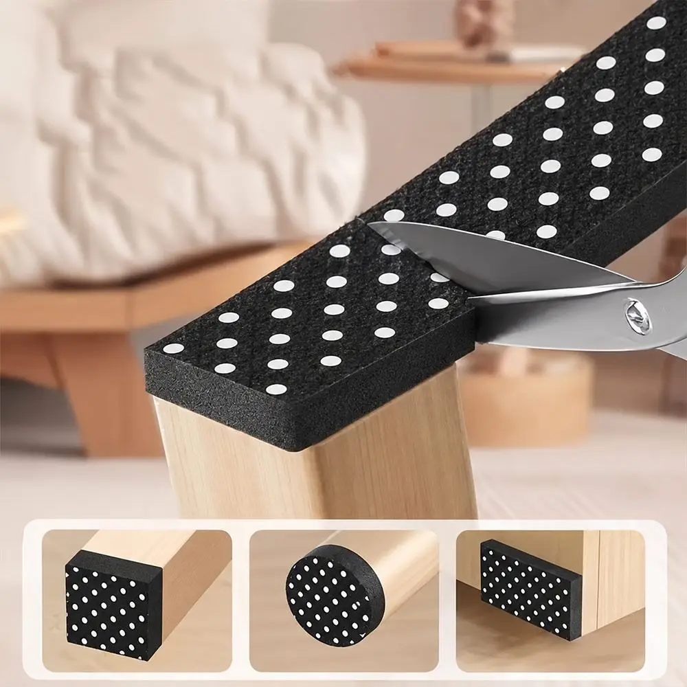 New Self Adhesive Chair Foot Pads Noise Reducing Wear Resistant Furniture Pads Anti Slip Cuttable Bumper Strips Office Use