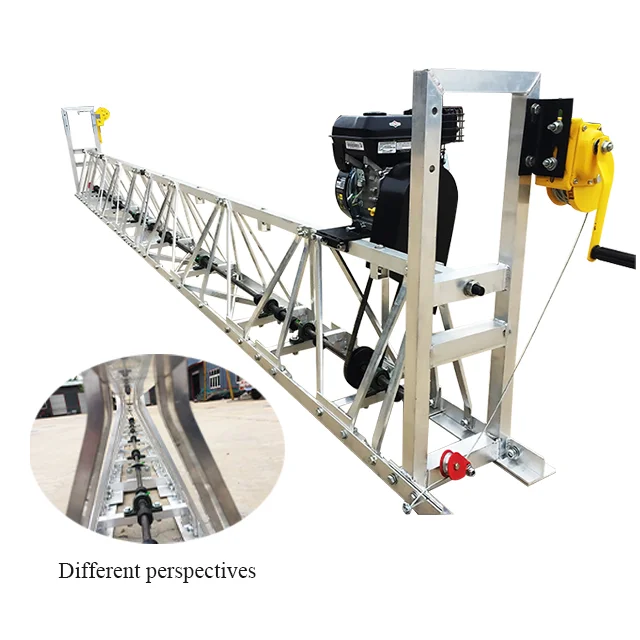 شعاع تروس الخرسانة المصنوع من الألومنيوم المضاد للتآكل بطول 9 أمتار لبناء الطرق والجسر