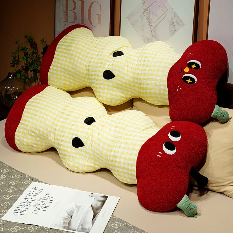 

2025 New Big Eye Red Apple Long Pillow Pillow Bed Sleeping Side Sleep Large Back Back Cushion Can Be Removed and Washed