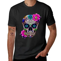 Sugar Skull Day Of The Dead Cool Bone Head Skulls Gift Idea T-Shirt customizeds quick-drying t shirts men