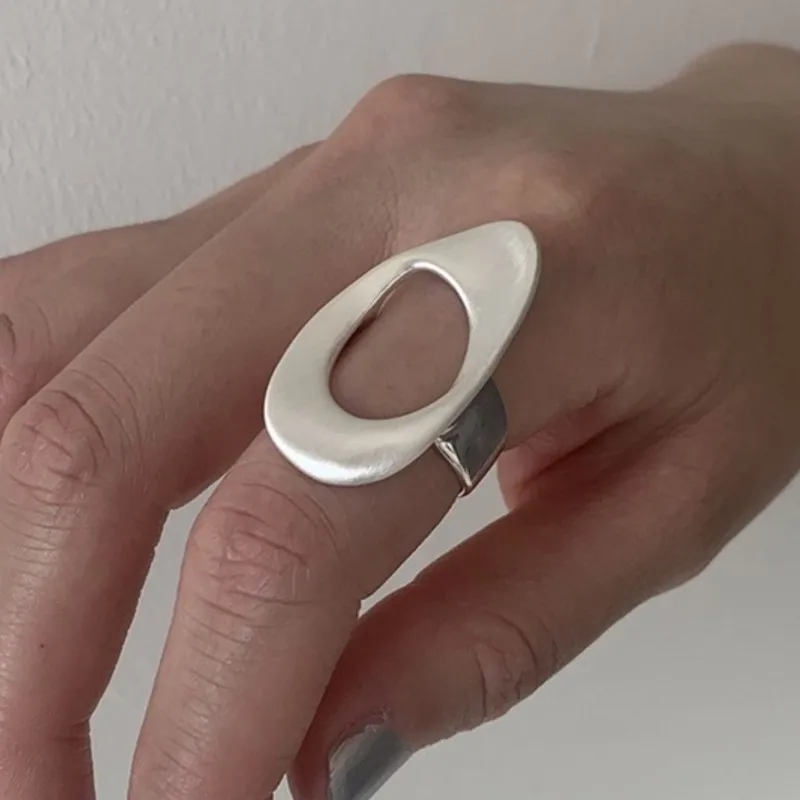 

Необычное кольцо VENTFILLE из стерлингового серебра 925 пробы для женщин, преувеличение, ажурное индивидуальное универсальное ювелирное изделие в стиле панк, подарок, Прямая поставка