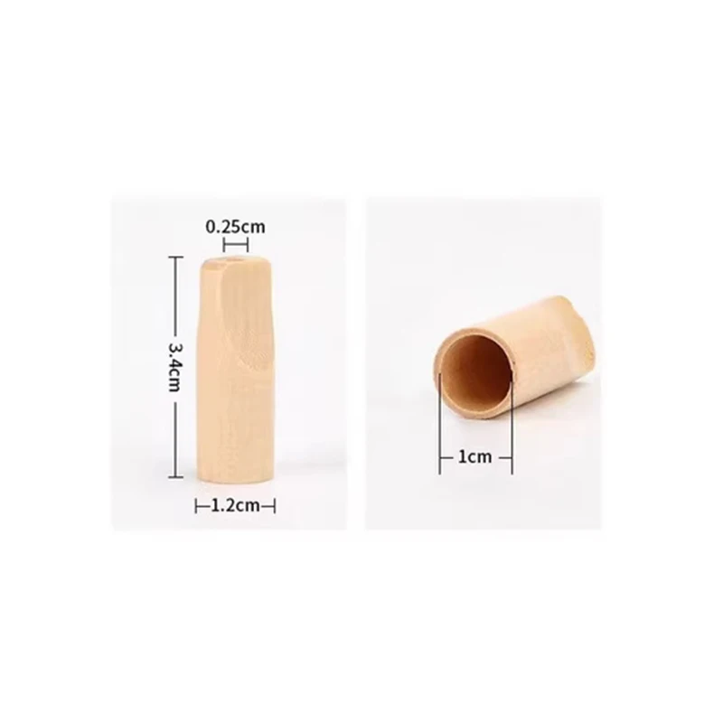 5Pcs Wood Pipe Filter Wood Smoking Pipes Smoke Cigarette Holder Mouthpiece For 1cm Small Cigar