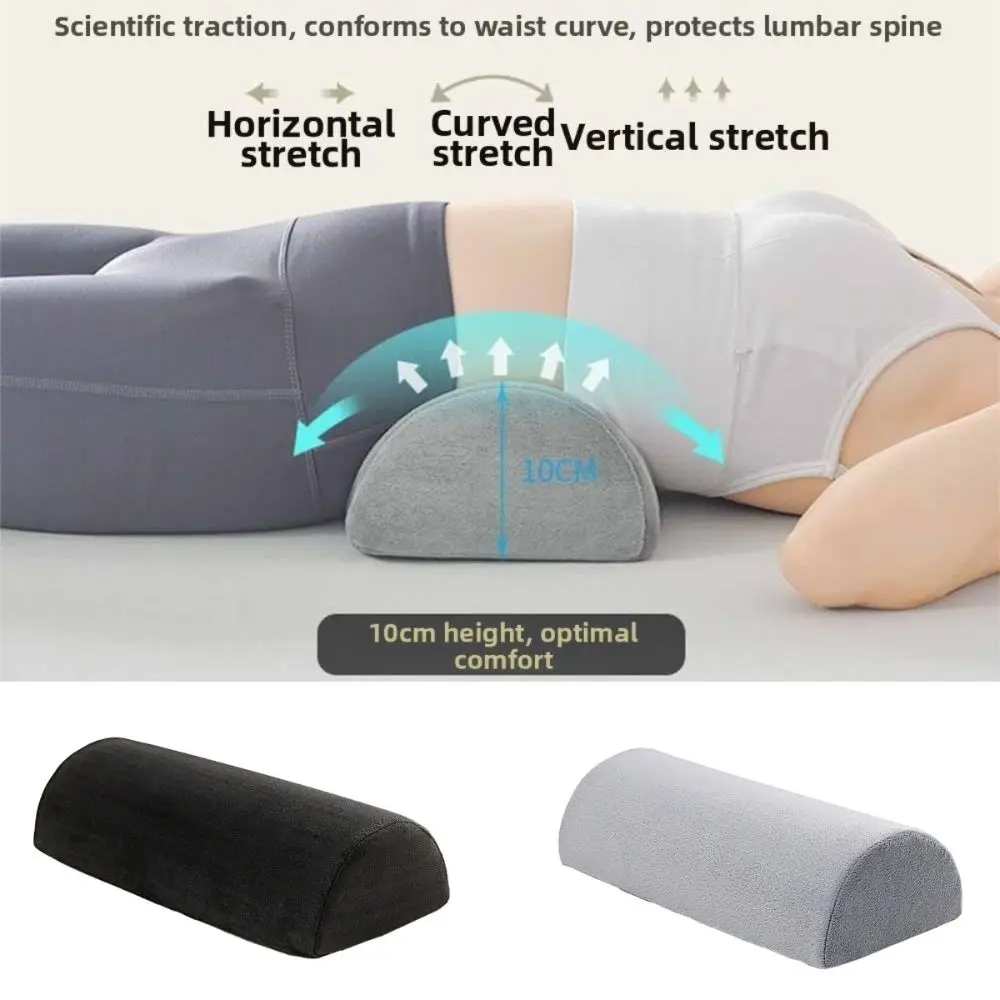 

Half Cylinder Half Moon Bolster Pillow Removable Cover Ergonomic Leg Pillow Slow Rebound Washable Cover Knee Support Pillow