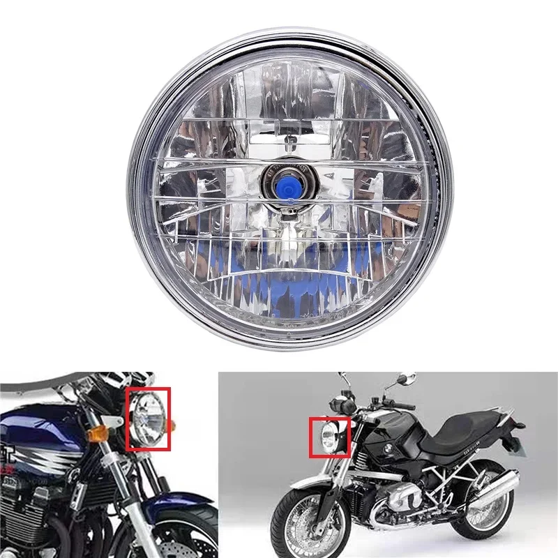 

1 Pcs Motorcycle 12V Headlight Motorbike Halogen Headlamp Running Light Fit For Honda CB400 CB500 Hornet 600 900 VTEC VTR250