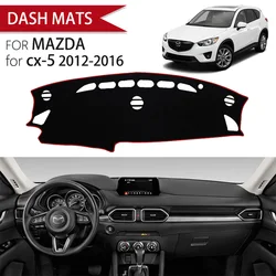For Mazda CX-5 2012-2016 Car Dashboard Cover Avoid Light Pad Instrument Platform Cover Mat Carpet Accessories