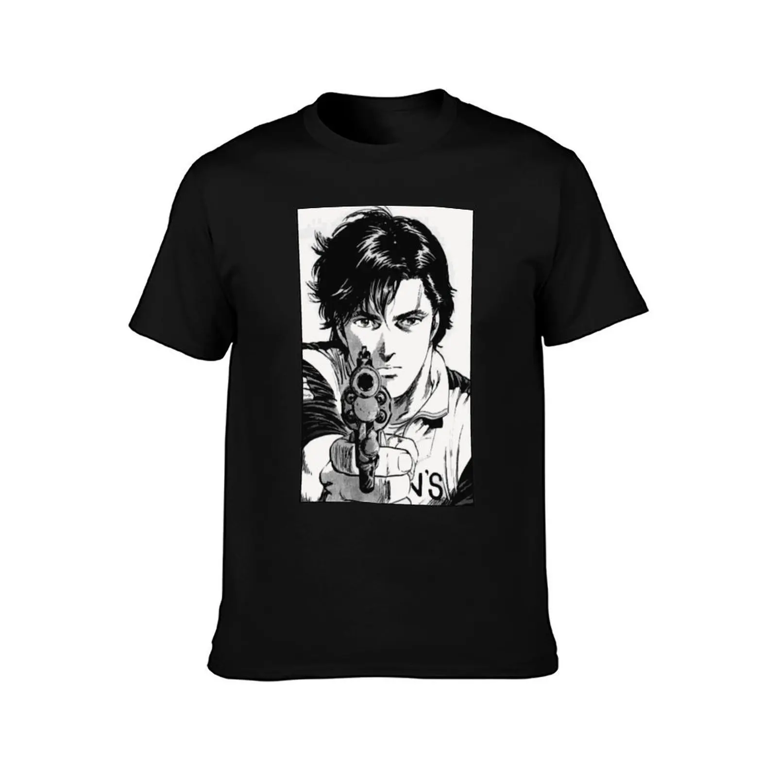Nicky Larson T-Shirt, Summer Casual Cotton Tee, Oversized Streetwear Tops, Vintage Graphic Print, Loose Fit Short Sleeve
