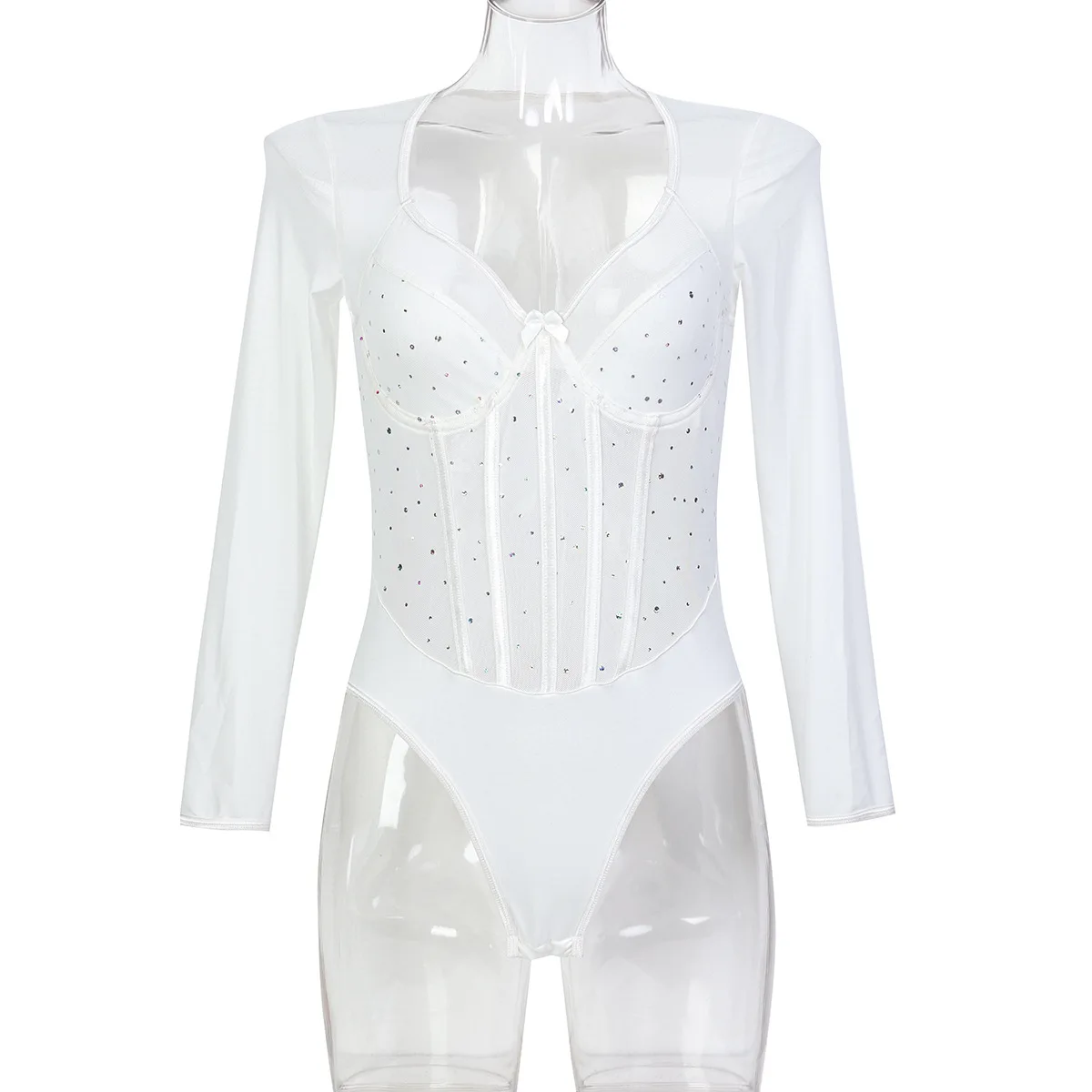 Black Women's Glitter Sequins Royal Sister Premium Long Sleeve Onesie Popular Women