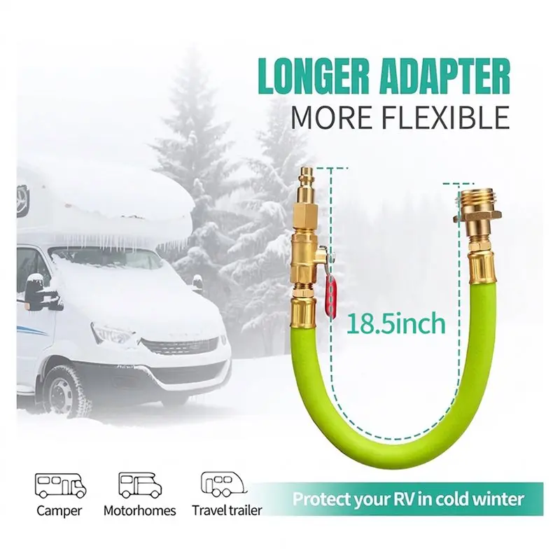 A11I Sprinkler System Blowout Adapter For Winterization-Air Compressor Quick-Connect To 3/4