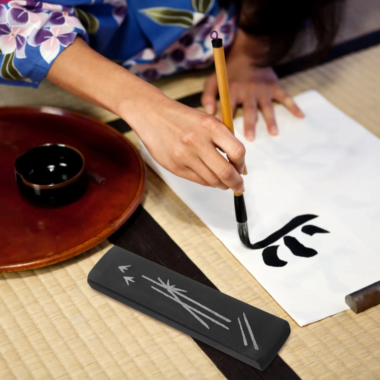 

2 шт. Китайские каллиграфические подставки для бумаги из камня, с натуральной текстурой, для рабочего стола, канцелярские принадлежности, офисный декор, держатель для бумаги