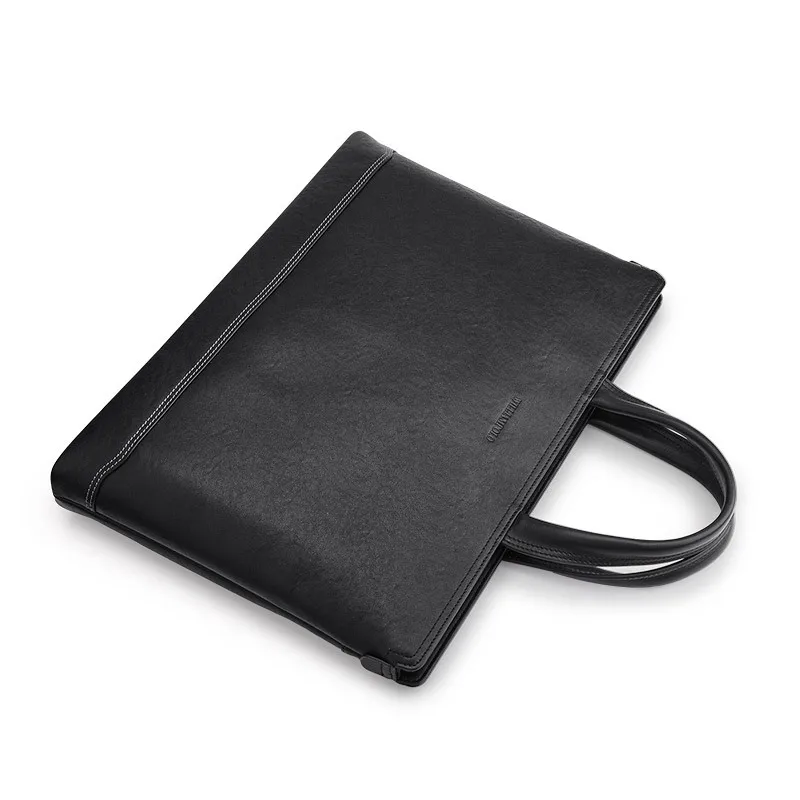 Valigetta di fascia alta in vera pelle di vacchetta messenger di marca di lusso Borsa da uomo in pelle da uomo Borsa a tracolla Borsa per laptop da lavoro Custodia breve