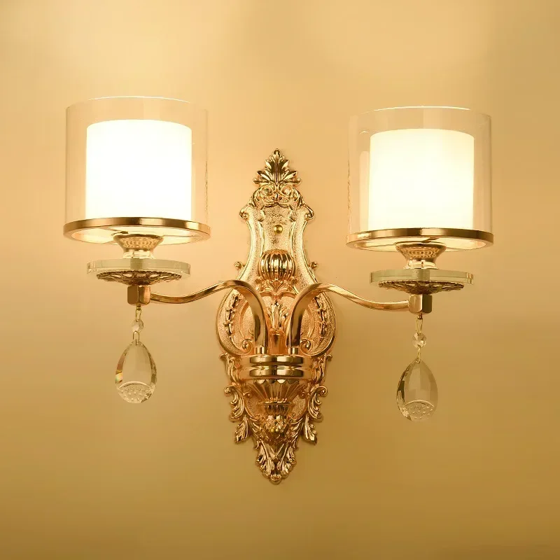 New European Living  Bedroom  Minimalist Restaurant Hotel Guest  Exquisite and Luxurious Crystal Wall Lamp