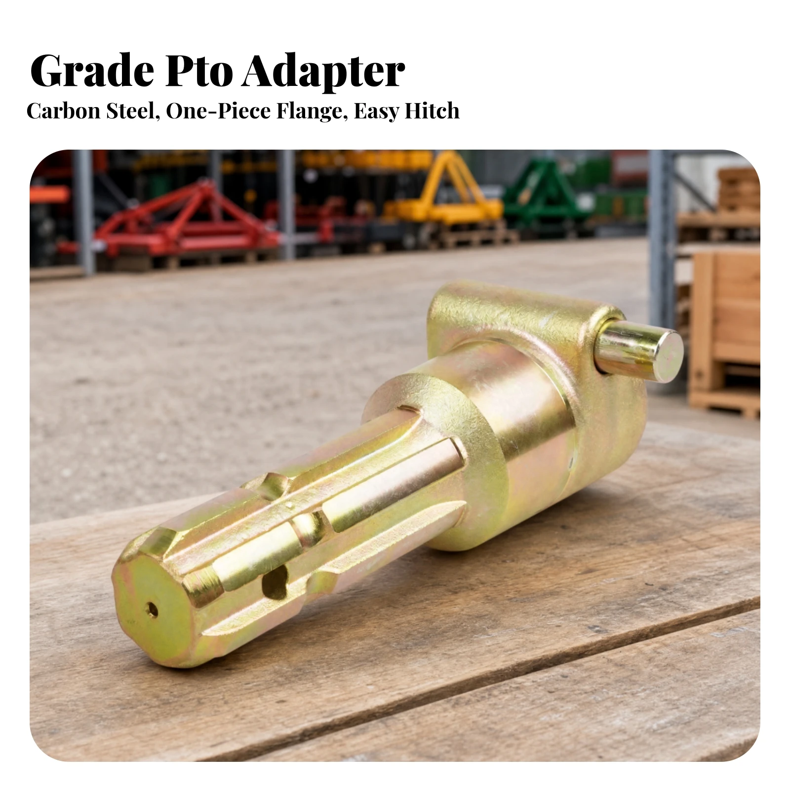 PTO Extender Adapter Copper-Colored PTO Extension Adapter Sturdy High-Strength for Farmers