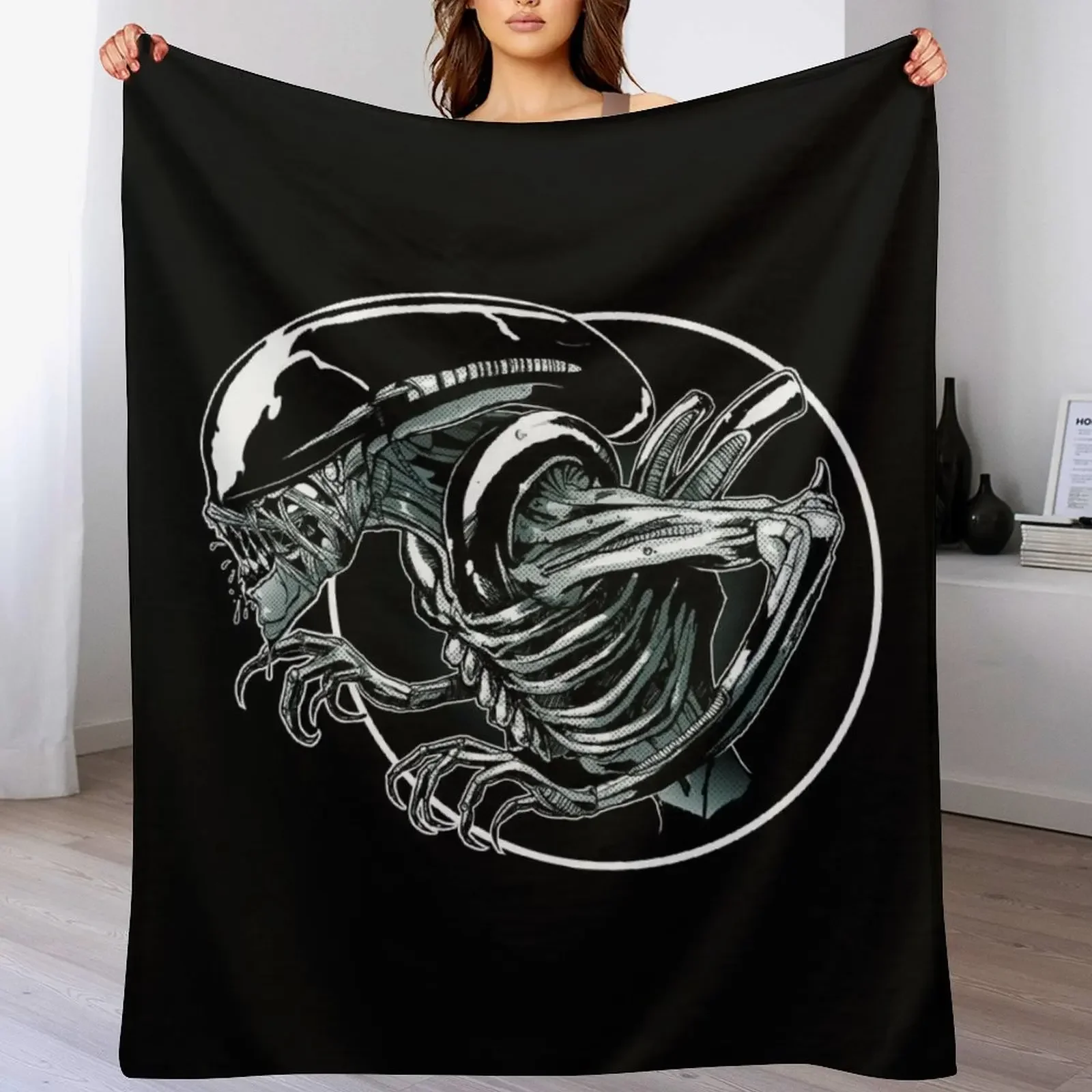 

aliens xenomorph Throw Blanket Blankets For Sofas Giant Sofa Thin warm for winter Blankets