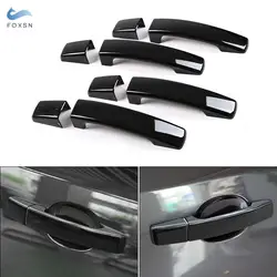 For Land Rover LR2 Range Rover Sport Discovery 3 LR3 Freelander 2 Car Exterior Door Handle Cover Glossy Black Trim Accessories
