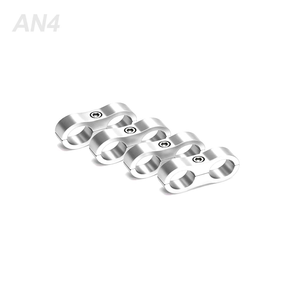 4-teiliges Aluminium-Leitungstrenner-Set Universeller Billet-Öl-, Kraftstoff- und Wasserschlauch-Trenner-Klemme Passend für AN4 AN6 AN8 AN10 – Detail 19