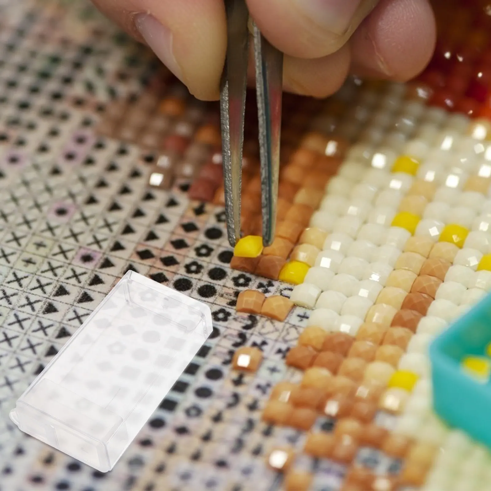 

20 шт. прозрачных контейнеров из полипропилена для хранения бусин и мелких предметов, с защелкивающимся механизмом, водонепроницаемые, для рукоделия и нейл-арта