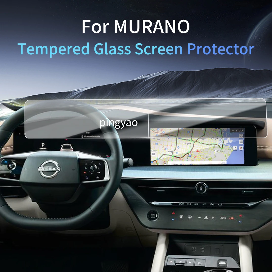 

Car Sticker Screen Protector Navigation Display Tempered Glass Protective Film Car Vehicle For 25 Nissan MURANO