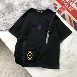 Anime Genshin Impact Cyno Cosplay Summer thin and loose Casual T-shirt Men Women work shorts Long Pants Suit