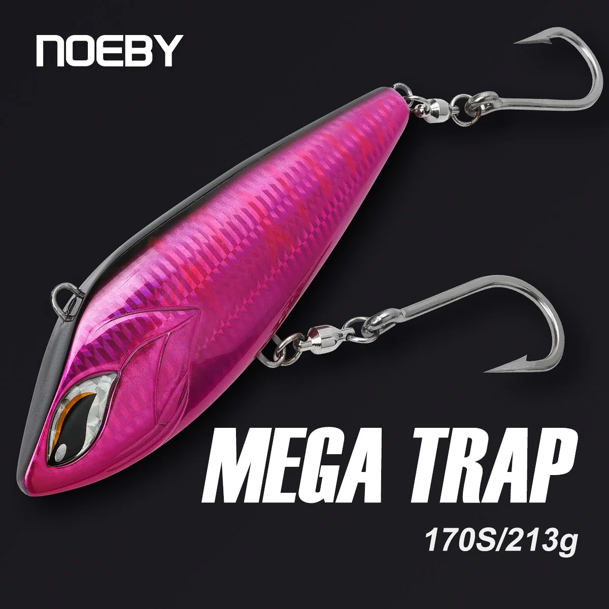 

NOEBY-Sinking VIB Fishing Lure, Artificial Hard Baits for Wahoo Tuna, Big Game Fishing, Mega Trap, 170mm, 213g